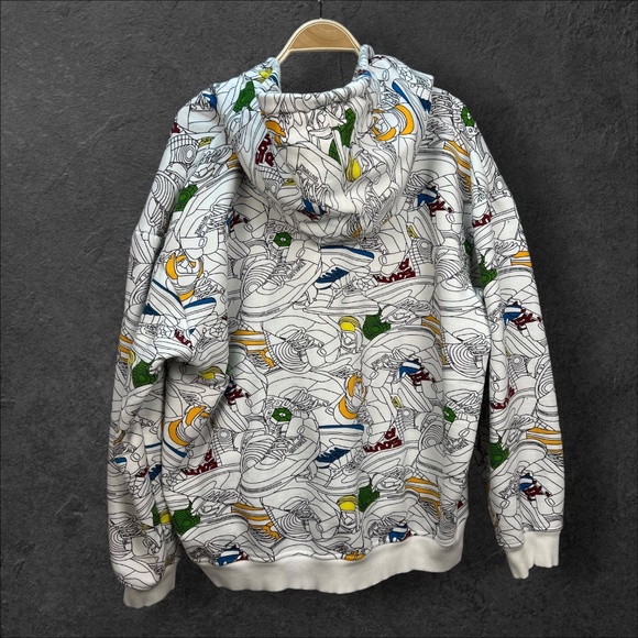 Vintage Y2K Southpole Hoodie AOP Sneaker Streetwear Grunge Sweatshirt Skater XL - Picture 6 of 16